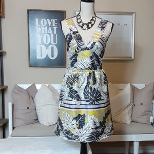 H&M Leaf Print Skater Dress (10)